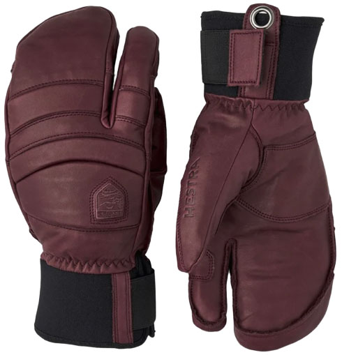 Ski mittens with shop fingers